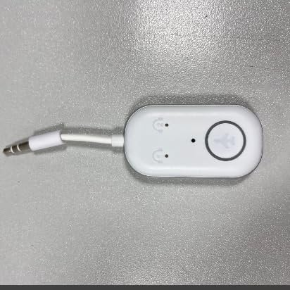 Bluetooth 5.3 Adapter Transmitter, 2-in-1 Bluetooth Sender Empfänger Unterstützt 2 Kopfhörer Low Latency, 3,5mm AUX Klinke Transmitter Sender für TV, Handy, Autoaudiosysteme, Tablets(weiß)