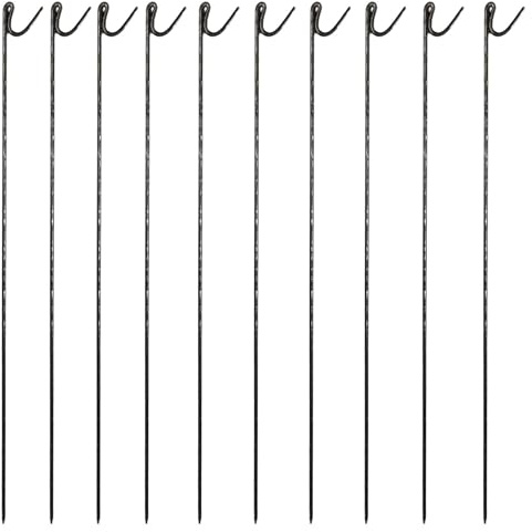 Vigil Steel Barrier Fencing Pins - 8mm x 1250mm - Pack of 10