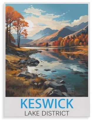 Jigsaw Puzzle 1000 Pieces，Keswick Lake District，Paper Adult Toys Decompression Game（38x26cm）-GZ83