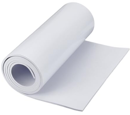 OLYCRAFT rouleau de mousse auto-adhésif 2mx40cm feuilles de mousse EVA avec support adhésif mousse blanche d’épaisseur 6mm rouleau d’isolation Cosplay Costume artisanat DIY projets Scrapbooking