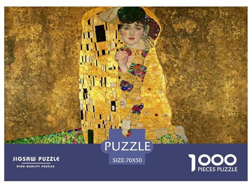 Porträt Adele Bloch-Bauer I Hölzerne Puzzles Wasserfest 1000 Teile DIY- Puzzle Geschenke Für Erwachsene Herausfordernd Und Knifflig Lernspiele