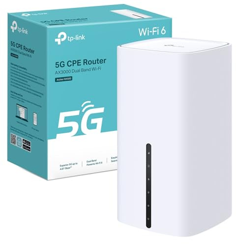 TP-Link Archer NX500 AX3000Mbps WiFi 6 5G Wireless Gigabit Router, Dual-Band WiFi Router With Sim Slot Plug & Play (Renewed) (Renewed)