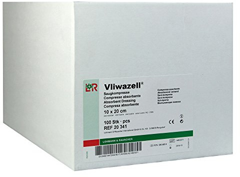 Vliwazell hochsaugfähige Universalkompresse steril 10 cm x 20 cm, 100 St. Kompressen