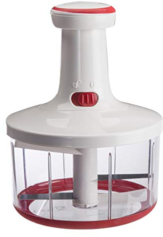 Hachoir manuel LEIFHEIT 1L en plastique et inox avec accessoire mélangeur