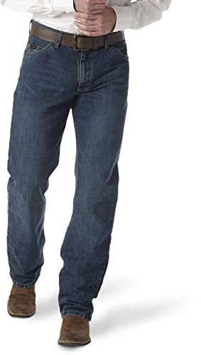 Wrangler Men's 20X 01 Competition Relaxed Fit Jean, River Wash, 36W x 32L