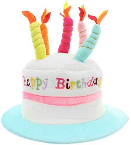 MIK funshopping Lustiger Geburtstags Hut Happy Birthday - Mit Kerzen...