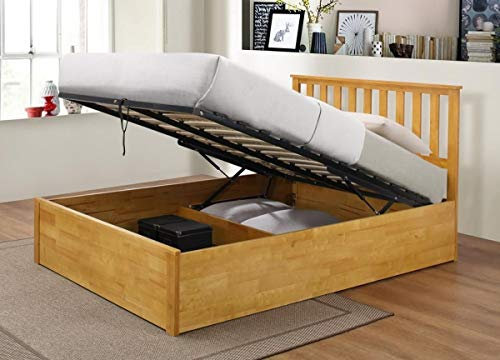 Kelsey Stores Wooden Ottoman Storage Bed Double Storage Bed Zoe