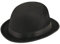 Unbekannt Schwarzer Bowler Hut 57cm Melone für Hochzeiten Reiterhut Butler Fasching