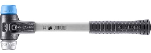 SIMPLEX-Schonhammer, TPE-soft/Weichmetall; mit verstärktem Tempergussgehäuse und Fiberglasstiel | D=30 mm | 3719.030