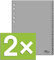 Durable 652310 Zahlenregister (A4, geprägte Taben 1-31, PP volldeckend) Grau,