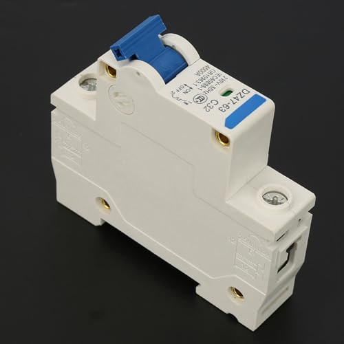 Interruttore automatico miniatura 1 Pole 230VAC DZ47-63 Interruttore automatico interruttore magnetotermico Capacità di rottura 6 (KA)(32A), interruttore