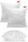 Softimi Gestepptes Premium Kissen Antiallergisch - Anti-Milben - Geruchlos sofort verwendbar - Mit Härteeinstellung (2er Set 80x80 cm)