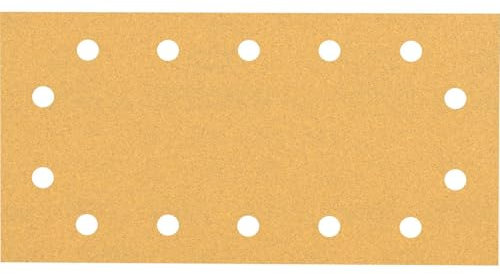 Bosch 50x EXPERT C470 Sandpaper (for Paint on wood, Hardwood, Ø 115x230 mm, Grit 100, Professional Accessory Orbital Sander)