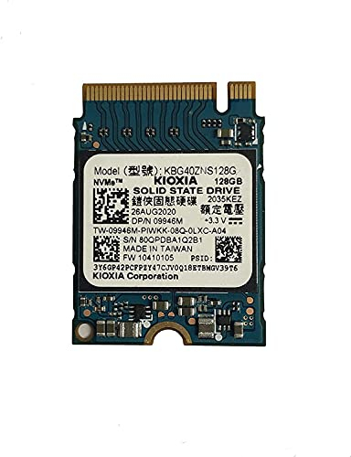 KIOXIA (Toshiba 128GB M.2 2230 PCIe NVMe KB40ZMT128G, OEM Package