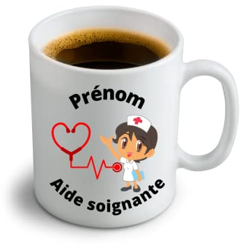 Mug aide soignante personnalisable