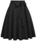 1950 Retro Rock Knielang Vintage Rock Rockabilly Sommerrock Damen a Linie Rock BP561-1 L