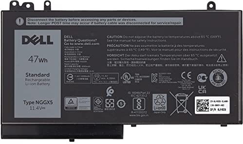 Dell PART4YOU Battery 47Wh 3-Cell 11.4V Latitude E5270 E5470 E5570 Type: NGGX5 JY8D6 W9FNJ RDRH9