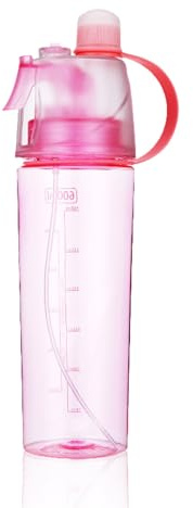 Agatige Botella de Agua, 600ML Mister Spray Bottle Botella de Agua Deportiva Gimnasio al Aire Libre Entrenamiento para Correr BPA Botella de Agua de nebulización Libre