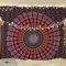 Bless International Indischer Hippie Bohemian Psychedelic Peacock Mandala Wandbehang Bettwäsche Tapisserieoth (Golden Pink Blue, Queen(84x90Inches)(215x230Cms))