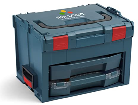 L-BOXX Sortimo LS BOXX 306 | inkl. i-BOXX 72 H3 & LS-Schublade 72 leer in Professional Blau individuell anpassbar mit Ihrem Logo | Professioneller Werkzeugkoffer leer | Werkzeugkiste leer Kunststoff