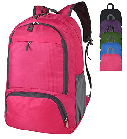 HYCOPROT Sac à Dos Ultra Léger Pliable 35L, Sac à Dos de Randonnée Petit Étanche Packable, Sac de Voyage Pour Homme Femme Camping Plein Air Vélo en Escalade
