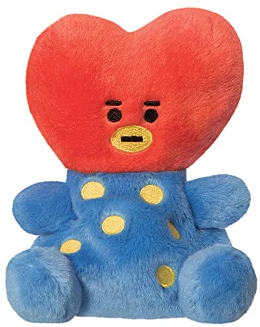 Aurora, 61506, BT21 TATA Palm Pal, 13cm, Eco-Friendly Plüschtier, Rot & Blau