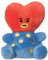 Aurora, 61506, BT21 TATA Palm Pal, 13cm, Eco-Friendly Plüschtier, Rot & Blau