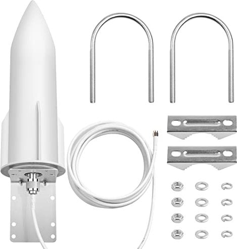 3G/4G/5G LTE Outdoor Omni-Directional Upgrade High Gain SMA Antenna - Compatible with 4G/5G Router/Modem - Waterproof for Router/Mobile Hotspot/Phone