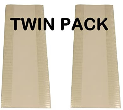 Twin Pack CJI Cricket Bat Clear Anti Scuff Sheet with Edge Tape Fitted
