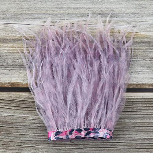 Straußenfeder-Accessoires Craftsnähen in Kleidern Drucken Trim auf dem Band Federn Meterware DIY Fransen 10-15CM-08,10-15cm