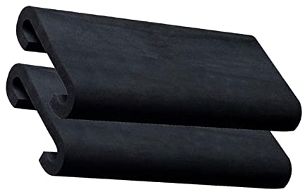 Dickly 2 Stück Drachenboot-Sitz, Drachenboot-Sattel, Stoßdämpfung, schützendes Eva, leichtes Sitzkissen, Paddel für Ruderwerkzeuge, Wettbewerb, Kajakfahren, Schwarz 32 × 15 × 4.5 cm