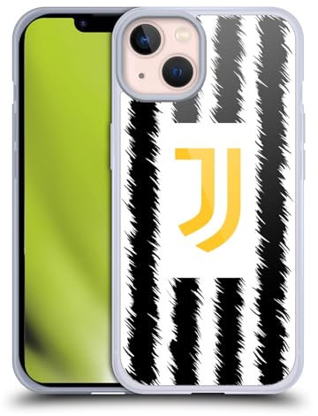 Head Case Designs Offizielle Juventus Football Club Home 2023/24 Match Kit Soft Gel Handyhülle Hülle kompatibel mit Apple iPhone 13