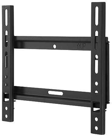 AVF Flat TV Wall Bracket - Universal Low Profile Slim Flat TV & Monitor Mount - Easy Installation - For Screens Up to 43 & 20kg Max Weight - All Fixings Provided - Lightweight - Black - AL240Q