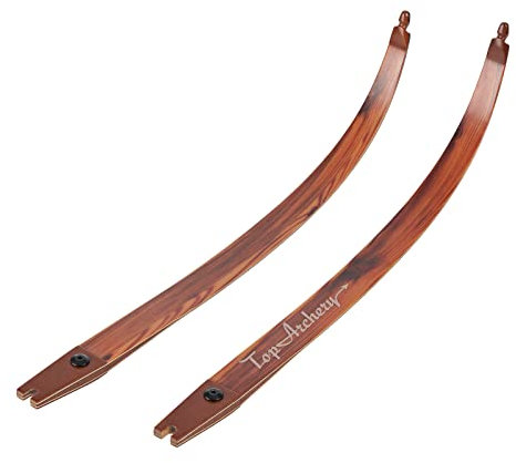 Toparchery 60 62 Bogenschießen Takedown Jagd Recurve Bogenspitzen Ersatz 25-60lbs ILF Bogenspitzen für 17/19 Zoll Steigbügel Beidhändig Tradition Jagd und Zielschießen (25LB)