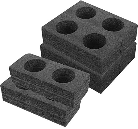 STOBAZA 4 Piezas Portavasos Base De Copa De Escritorio Bandejas De Café Desechables para IR Porta Café Titular De Embalaje De Comida para Llevar Algodón Perlado Posavasos