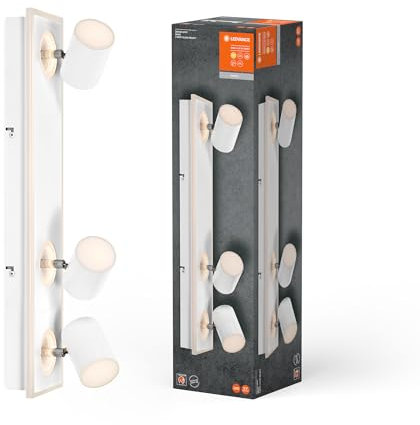 LEDVANCE DECOR SPOT MARS, 41W, 2.300lm, weiß, Spotleuchte, verstellbare Köpfe, vielseitig anwendbar, Innenraumspot, warmweiße Lichtfarbe, hochwertige Optik, einfache Montage