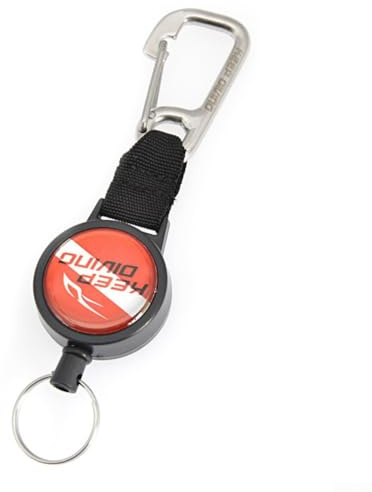Zoegneer Buceo retráctil Lanyard Buceo Lanyard Equipo de buceo ajustable para gancho BCD