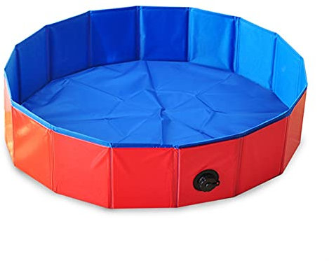 NOALED Piscine pour Chien Piscine portative d'été pour Chien Piscine Pliable intérieure et extérieure fraîche pour Chien (Couleur : Rouge, Taille :