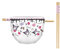 Silver Buffalo Sanrio Hello Kitty and Friends Kuromi Chocolate and Cherry Ceramic Ramen Noodle Rice Bowl with Chopsticks, Microwave Safe, 20 Ounces