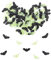 ParPix 100 Stück Fledermaus Deko, Fledermaus Halloween Deko, Schwarzes und Nachtlicht Halloween Deko Innen, Halloween Horror Deko, Fledermaus Halloween Deko Gruselig, Fledermaus Deko Halloween Party