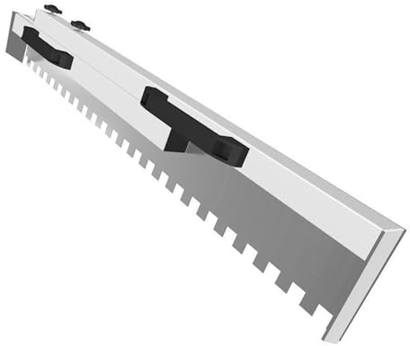 DPFCYBS Truelle Crantée en Acier Inoxydable Truelle pour Carrelage 30-90cm Ajustable Peigne à Mortier(Size:Carré)