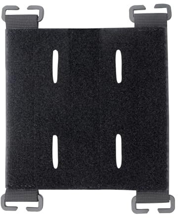 BWLEANSY Attaches Velcro Molle Tactiques avec,Molle System Adaptateur,Tactique Molle Crochet et Boucle,Panneau de Brassage Molle pour sacs à dos et velcro pour patchs (Noir)