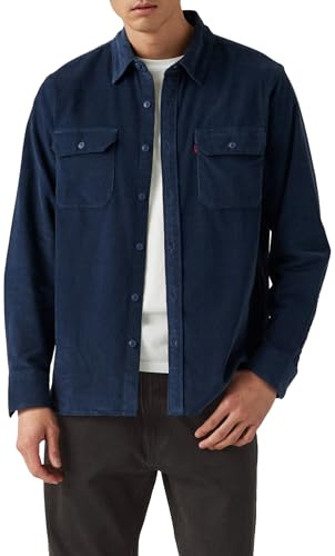 Levi's Herren Jackson Worker Hemd mit Button-Down-Kragen, Zodiac Blue, XL