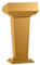 Moderne Pult-Bühne Stand mit offenem Speicher für Kirchen und Empfang Elegante Gold-Finish
