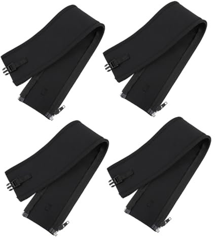 Hoement 4 Pezzi Guaina Gestione Dei Cavi in Neoprene Cerniera Guaina Per L'organizzazione Dei Cavi