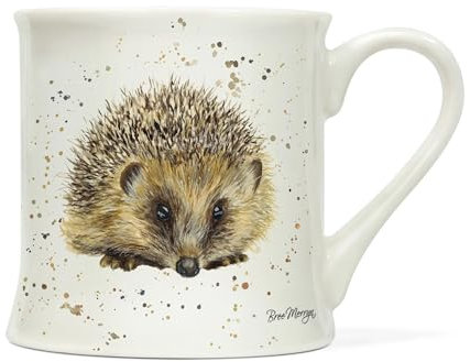 Tasse aus Porzellan mit Tiermotiv ca. 0,3L | Mug | Kaffeetasse | Teetasse | Henkelbecher | Becher (Igel)