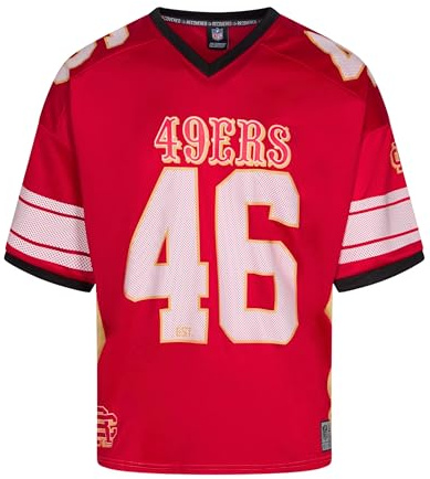 Recovered NFL T-Shirt Jersey Trikot American Football Fanshirt Teamlogo Nummer Sommer Oversized
