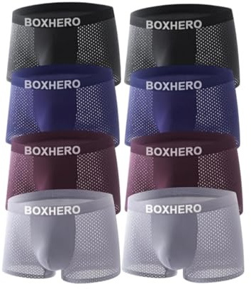 Boxhero Boxer en bambou pour homme – Boxer Hero intégré avec pochette 3D confortable pour homme