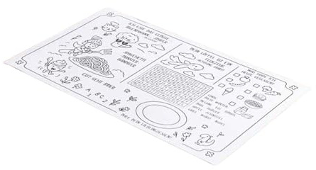 Hotty – Tischsets „Grillige Sprüche“ aus Papier zum Ausmalen 20er-Set, 47x28 cm – Kinder-Platzsets zum Bemalen, Entdecken & zur Kinderbeschäftigung – Malvorlagen für Kinder – Schützt den Tisch
