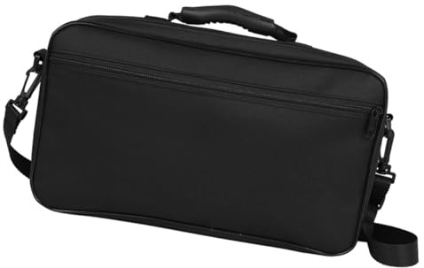 Oboentasche Schwarz mit Schulterriemen, aus Oxford Gewebe | Padded Innenfutter, Frontfach und Tragegriff, für Proben und Auftritte